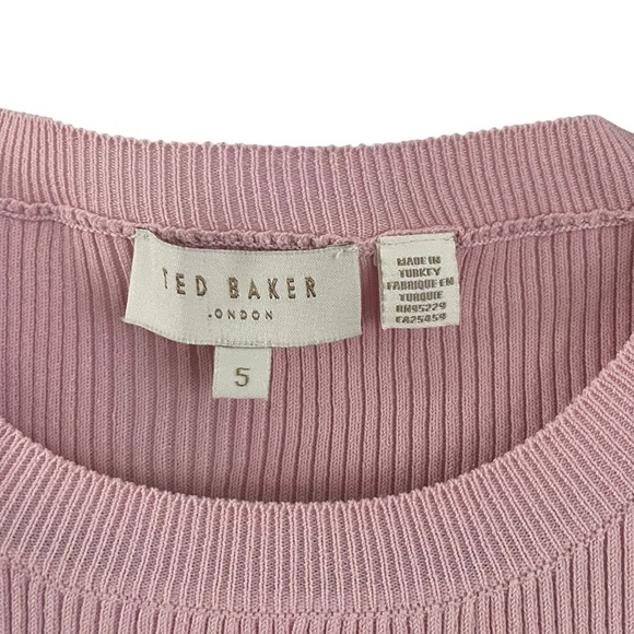 Ted Backer Frill Rib Knit Top  Women  Size S - Picture 7 of 9